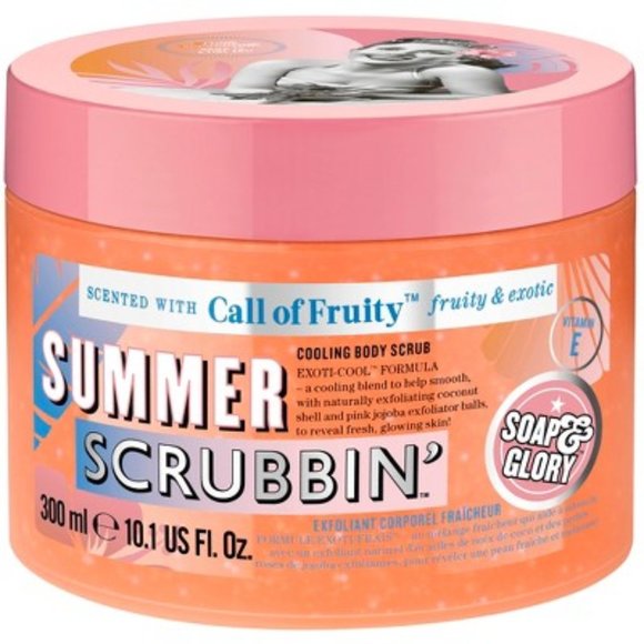 Soap & Glory Call of Fruity Summer Scrubbin Cooling Body Scrub 10.1 oz - Picture 1 of 2